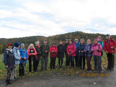 Wycieczka turystyczno - rekreacyjna Rzyki Gancarz Leskowiec 22 Pażdziernik 2025 r. | 2