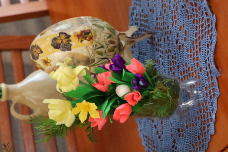 Wielkanocne ozdoby. Wystawa rękodzieła - warsztaty prowadzone przez kol. Agnieszkę Kozerską | 2
