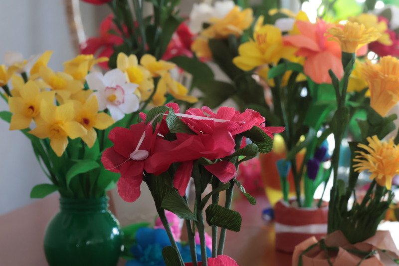 Wystawa rękodzieła - warsztaty prowadzone przez kol. Agnieszkę Kozerską