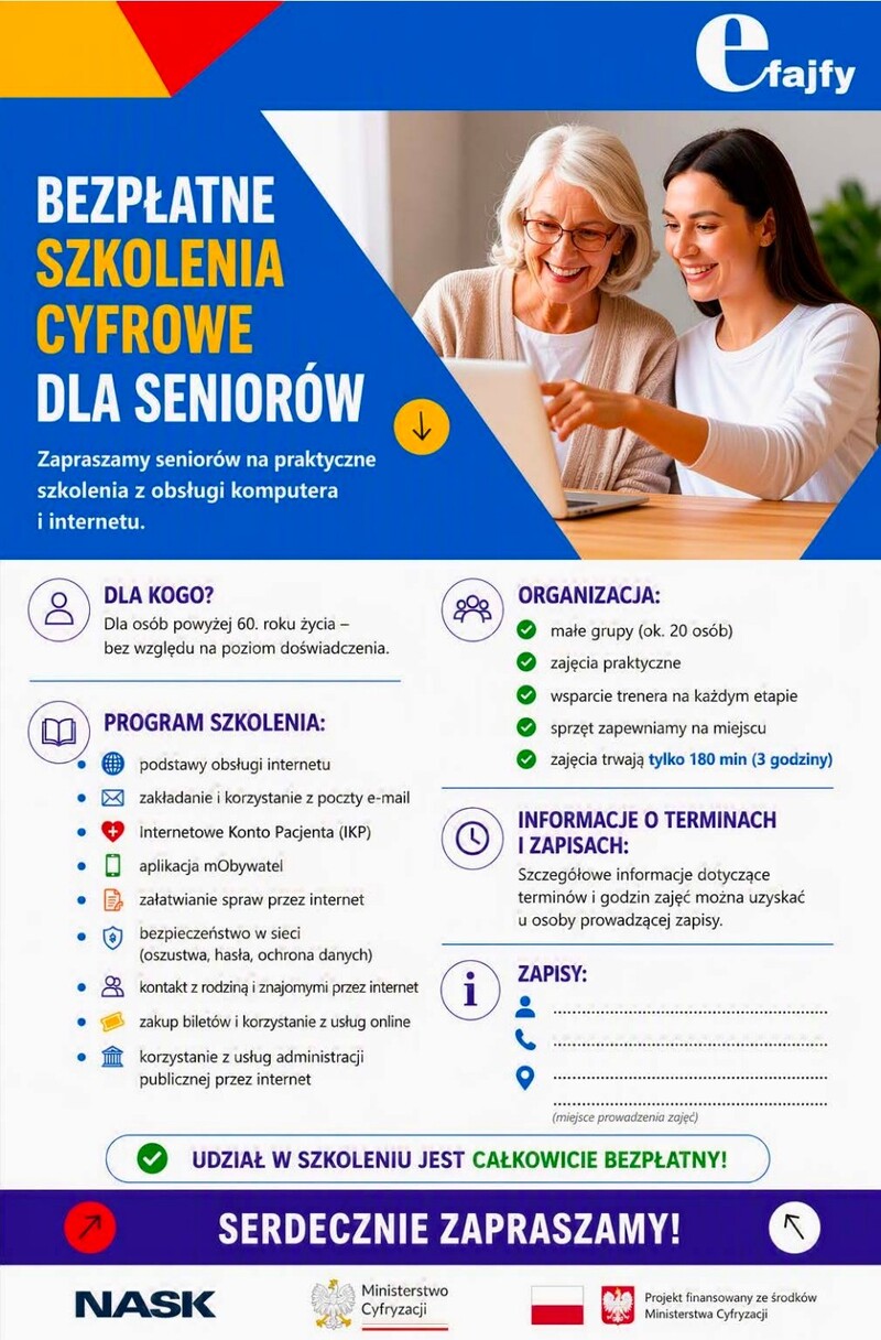 Informacja - szkolenie cyfrowe