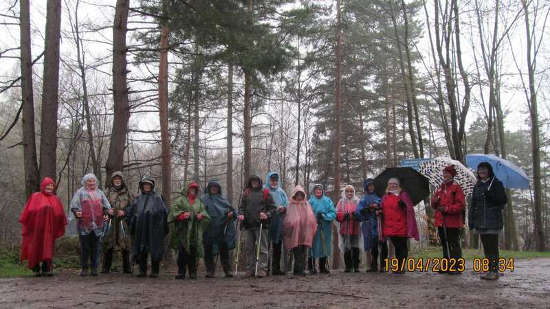19.04.b .r. Rzyki - Kaczyna Przełęcz pod Gancarzem.- wycieczka
