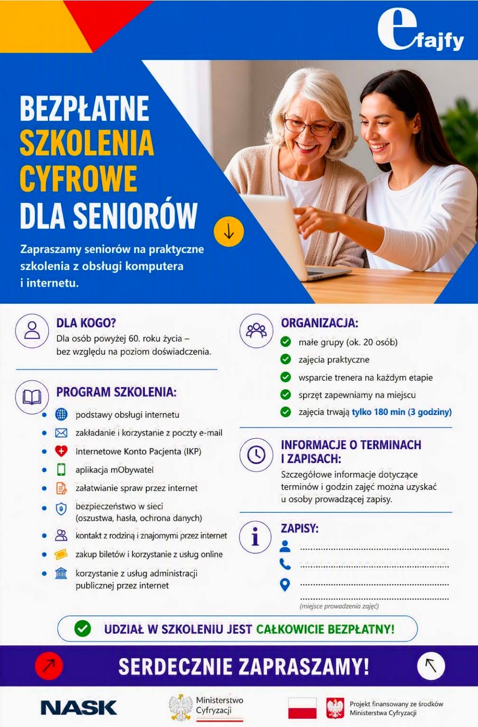 Informacja - szkolenie cyfrowe