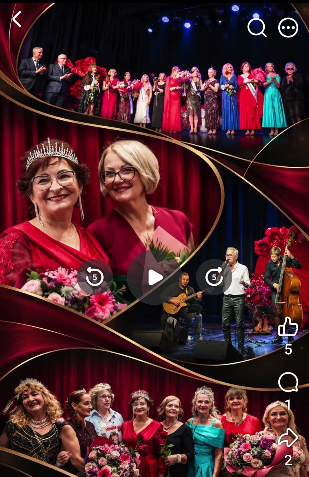 Elżbieta Woźniak z UTW Andrychów w finale Miss Kultury 60+ w Krakowie